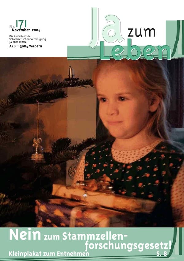 Titelbild Zeitschrift Ja zum Leben November 2004