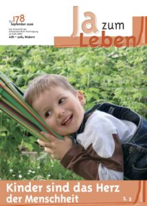 Titelbild Zeitschrift Ja zum Leben September 2006