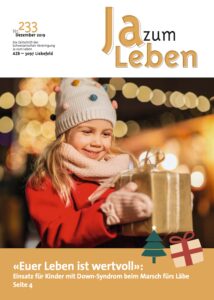 Titelbild Zeitschrift Ja zum Leben Dezember 2019